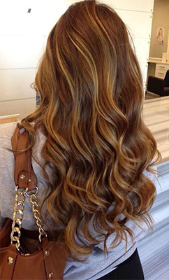 Pictures Of Brunette Hair With Caramel Highlights