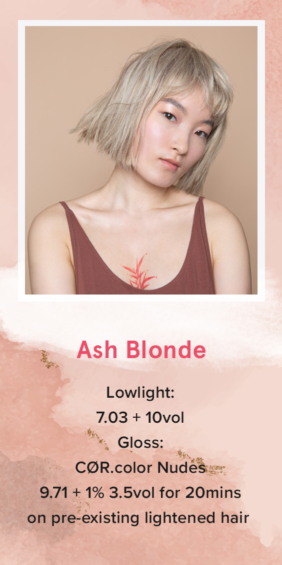 ash blonde hair color formula