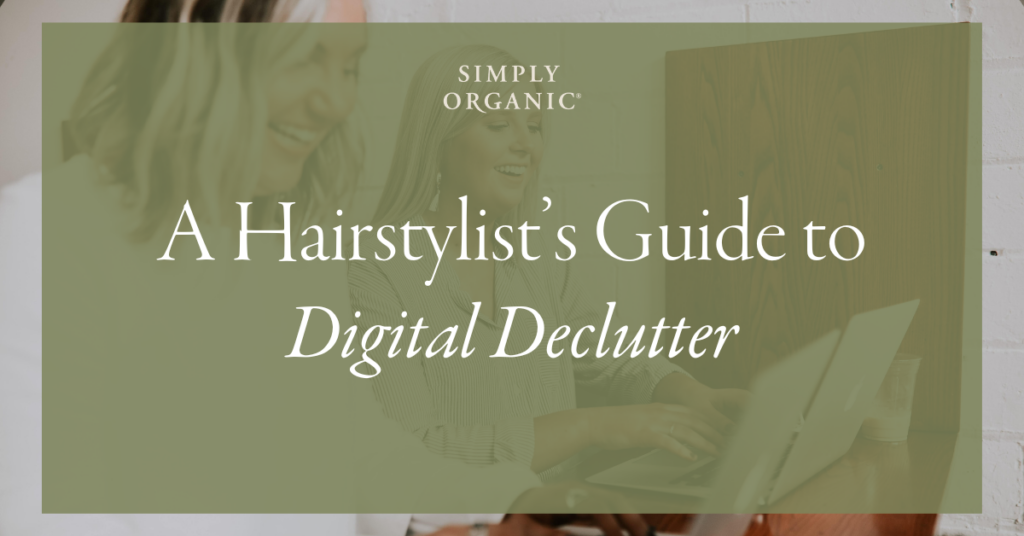 Hairstylist's Guide to Digital Declutter Blog Header